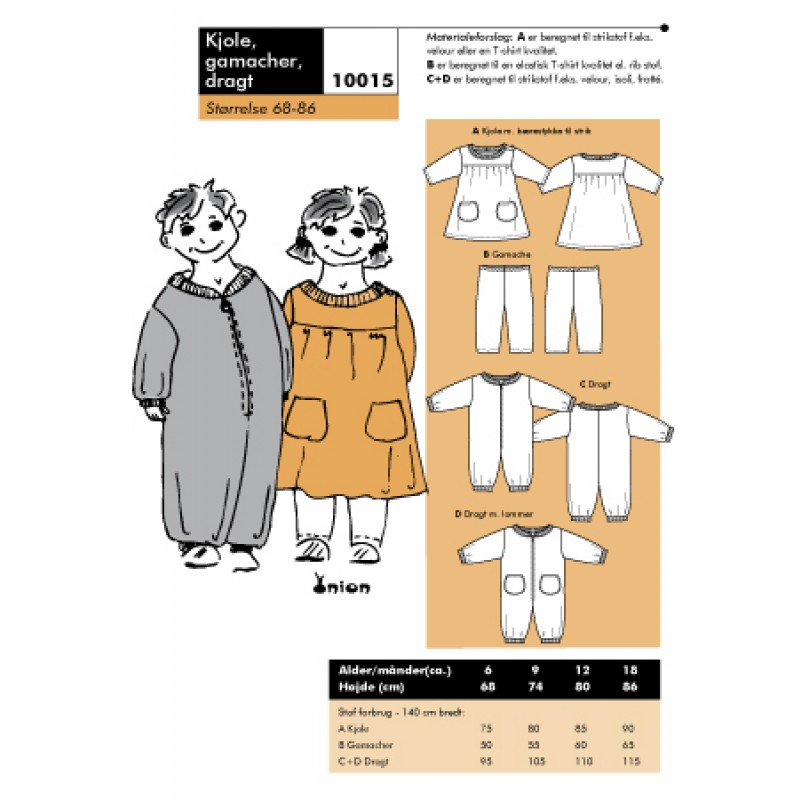 Onion 10015 -Kjole, gamacher, dragt