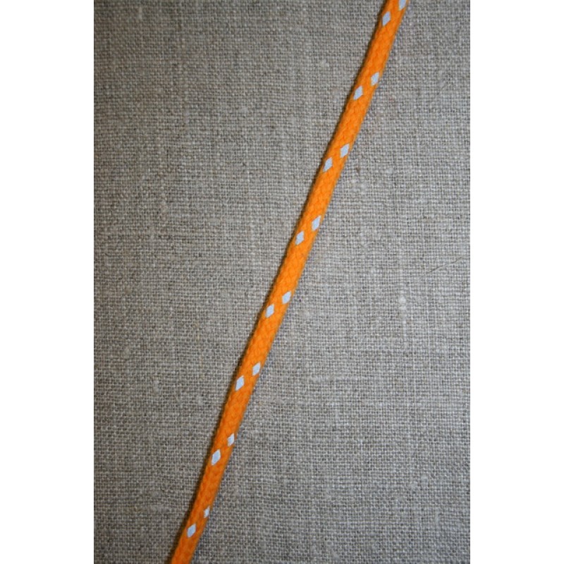 Anoraksnor 4 mm. orange m/reflex