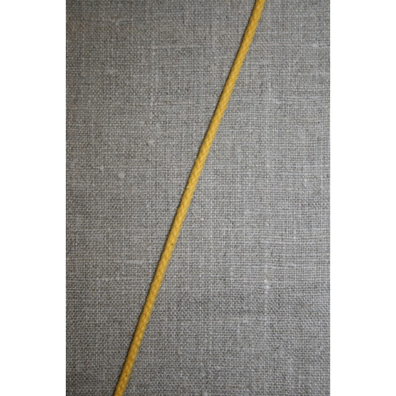 Anoraksnor bomuld 3,5 mm. gul