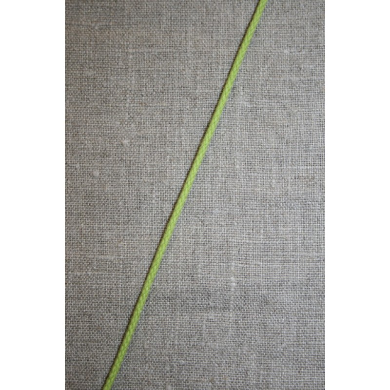 Anoraksnor bomuld 3,5 mm. lime