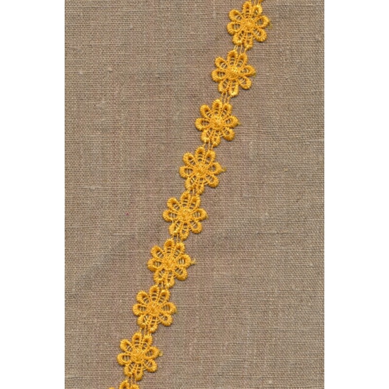 Bånd med marguerit, orange-gul