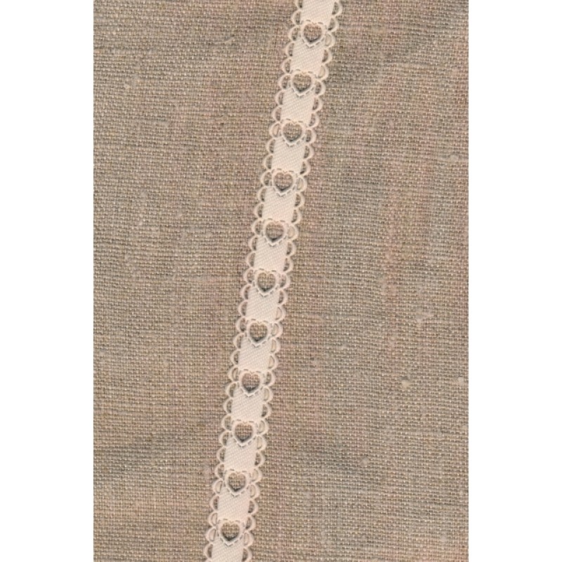 Bånd med hjerter i offwhite