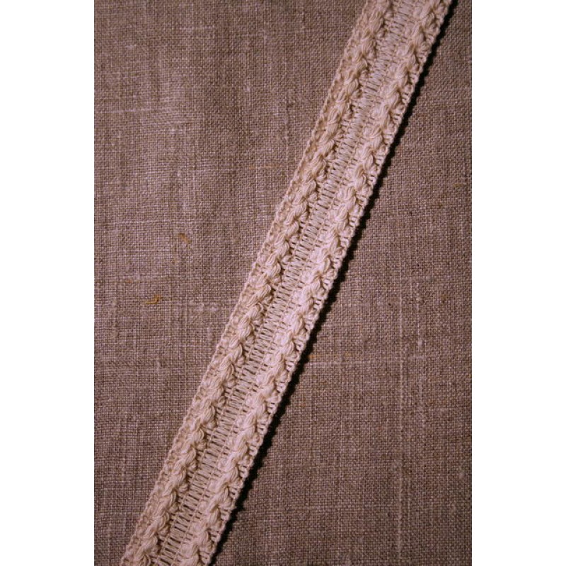 Off-white bomulds-bånd, 25 mm.