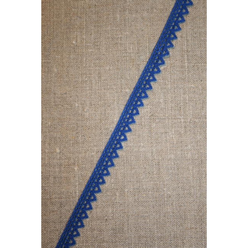 Smal blonde med takker, koboltblå