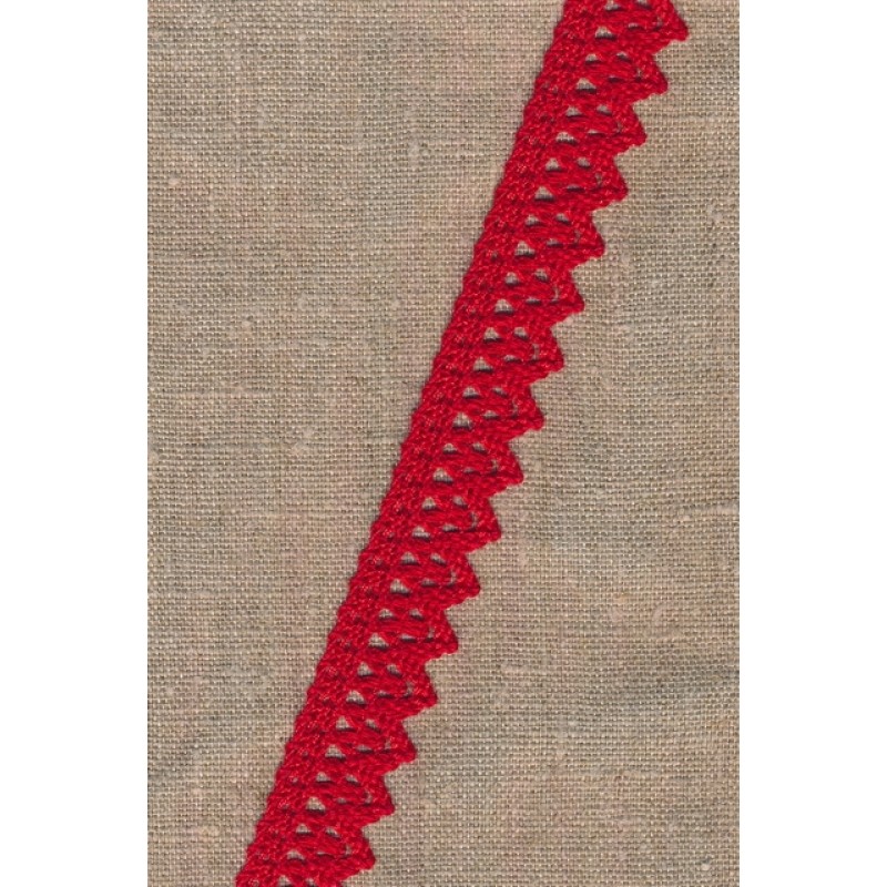 Bomulds-blonde m/takker 22 mm. i rød