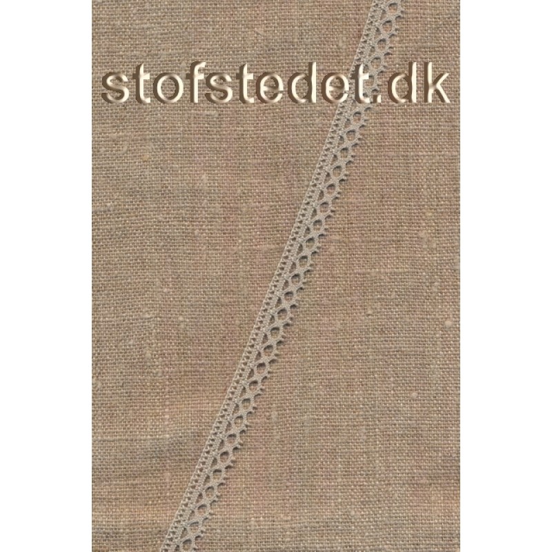 Smal Bomulds-blonde i sand, 10 mm.