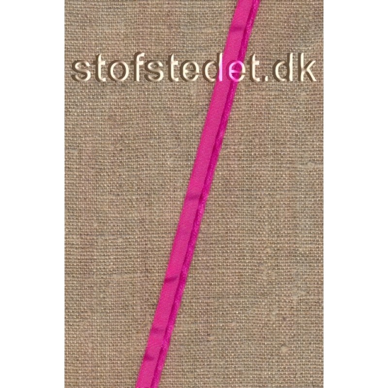 Blank Paspoil-/piping bånd i polyester i pink