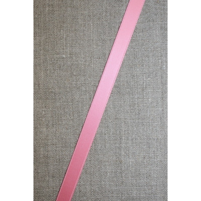 Satinbånd lyserød 10 mm.