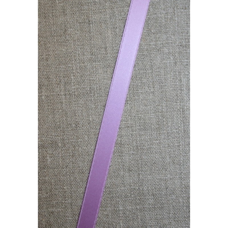 Satinbånd lyselilla 10 mm.