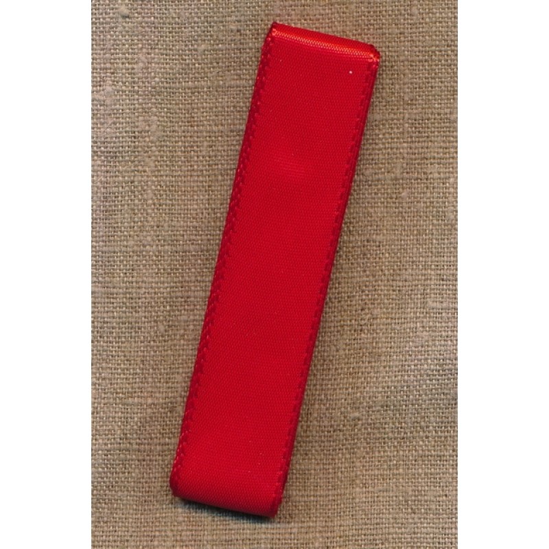 Silkebånd rød 25 mm. x 3 meter