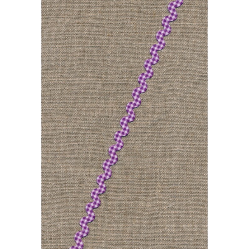 Zig-zag bånd ternet lilla