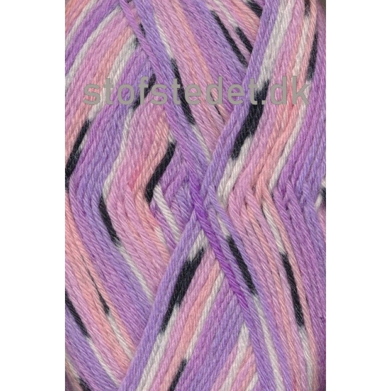 Basic uld/polyamid, Jacquard print lyselilla/syren/rosa