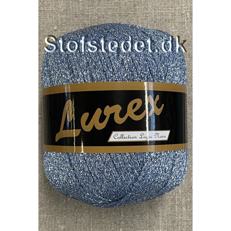 Lurex glimmer-garn, lyseblå