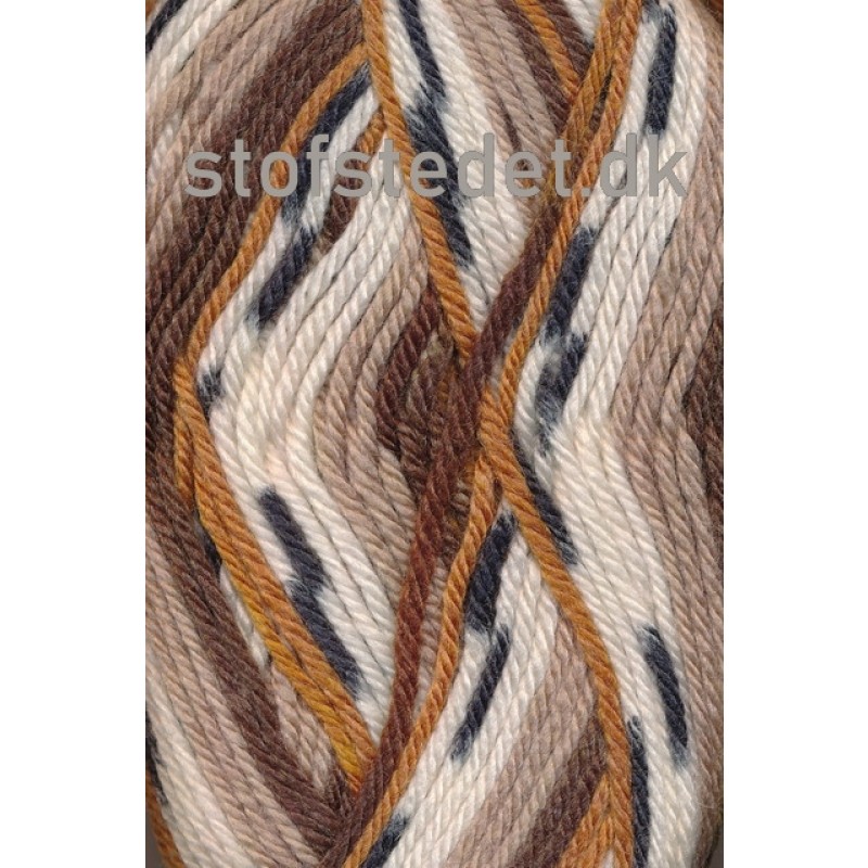 Ragg strømpegarn i beige, offwhite, camel, brun