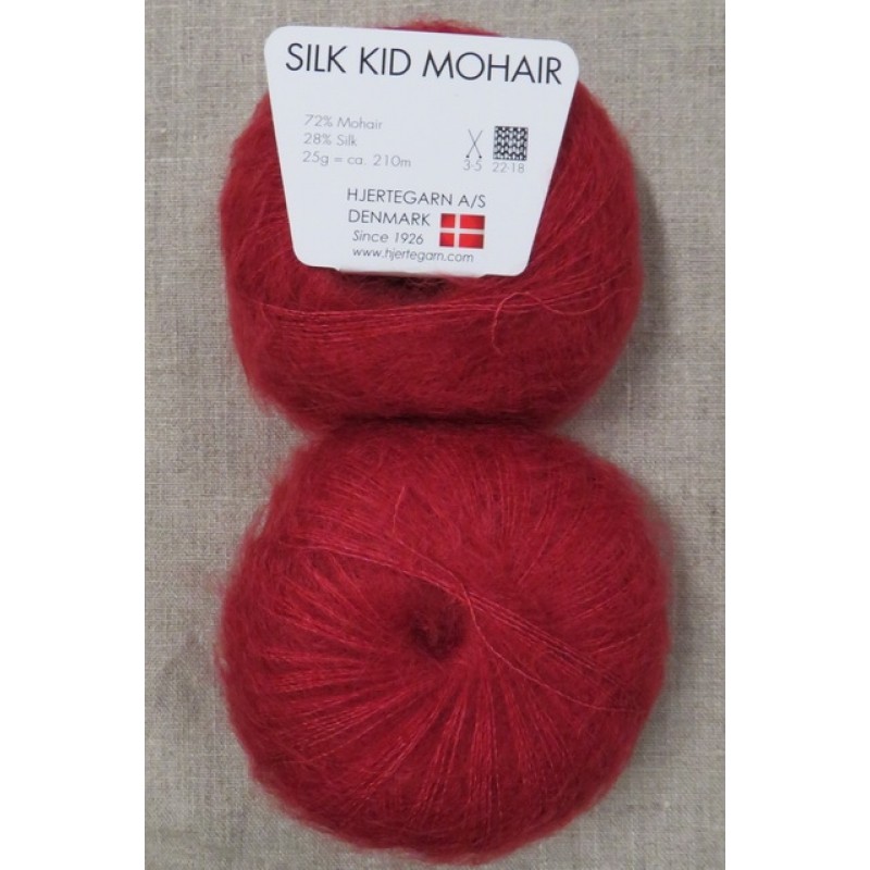 Silk Kid Mohair rød