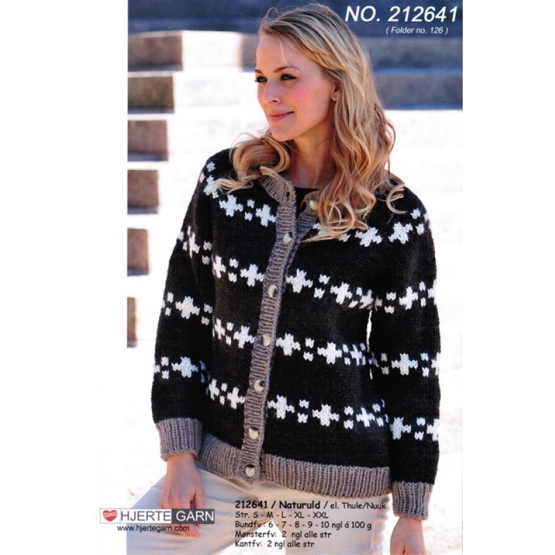 212641 Trøje m/kontrastkanter