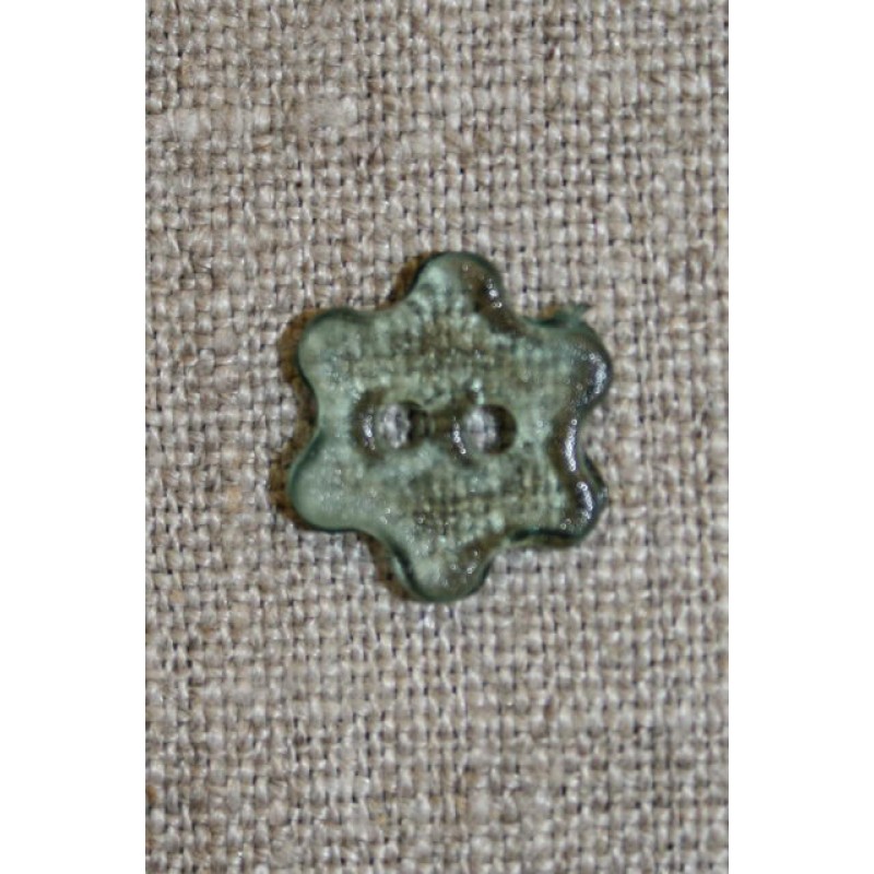 Grøn klar blomster-knap