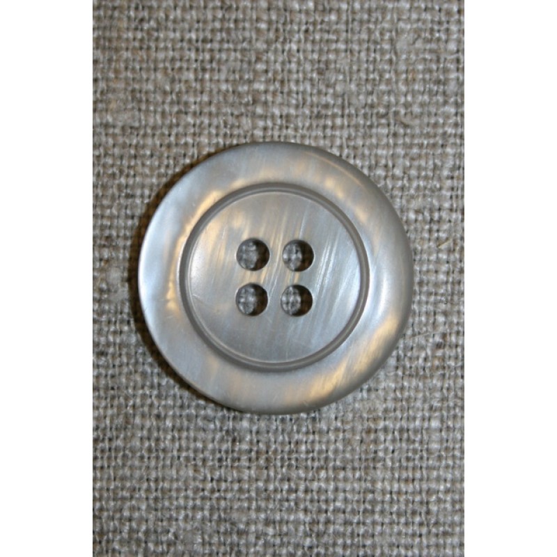 Sand blank 4-huls-knap, 22 mm.