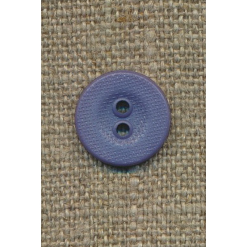 Ru 2-huls knap, denim blå 14 mm.