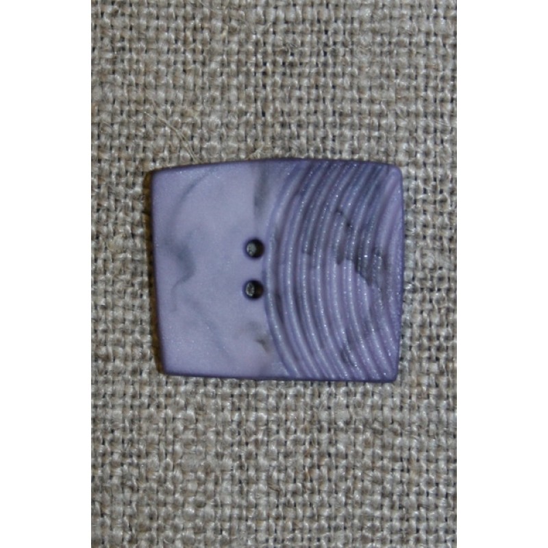 Firkantet batik knap lyselilla lilla