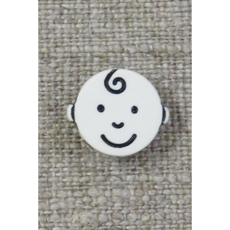 Knap m/baby i offwhite