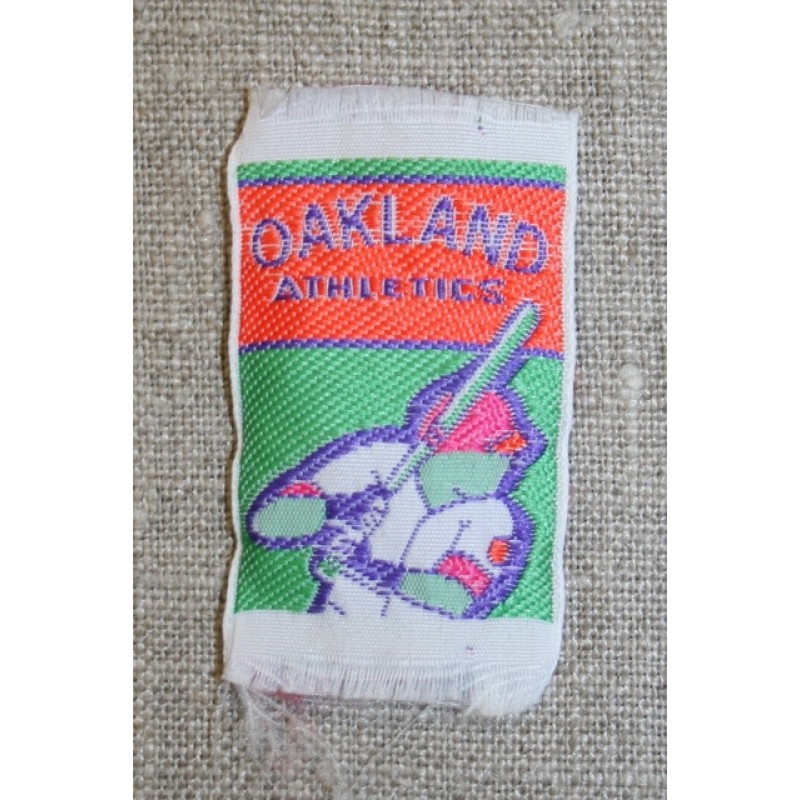 Mærke orange/grøn Oakland athletics