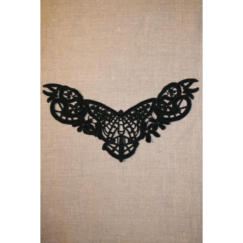 Besætning m/sommerfugl sort