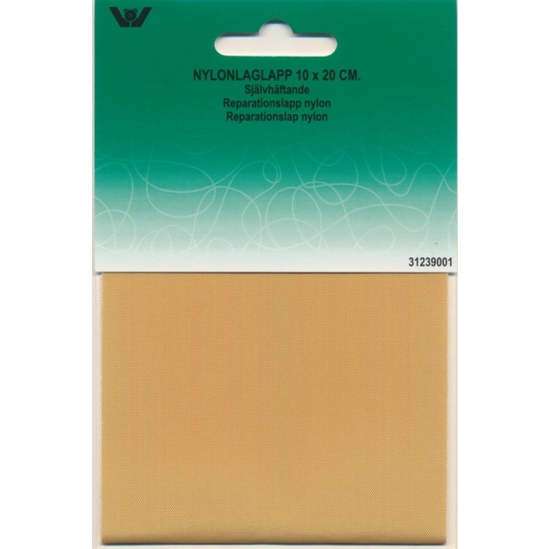 Lapper til regntøj - Reparationslap i Nylon i beige