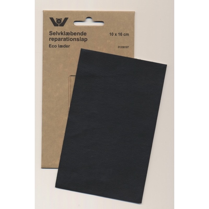Lap i imiteret læder Eco i sort - Til møbler - Selvklæbende