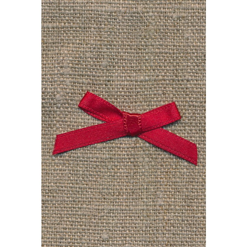 Satin sløjfe mørk rød