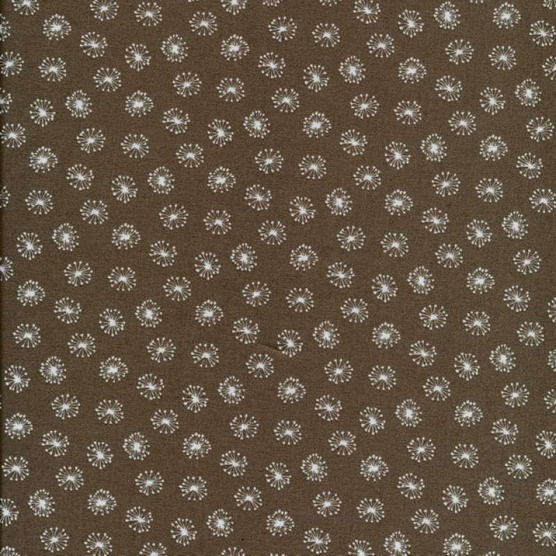 Bomuld i støvet brun med frøskærm