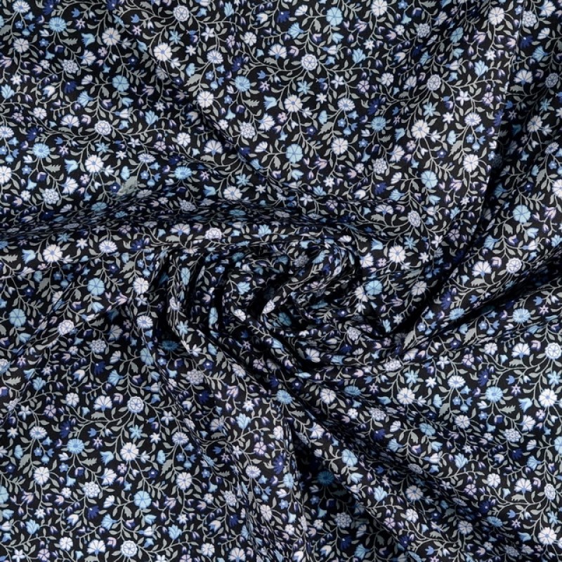 Bomuldspoplinisortmedsmblomsterilyseblgrhvidmarine-03