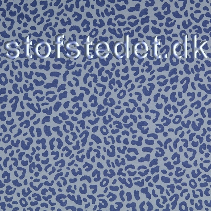 Let Isoli med stræk med leopard print i lyseblå
