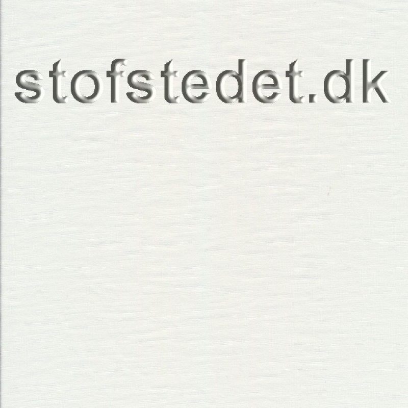 Let Bomuldsjersey med struktur i hvid