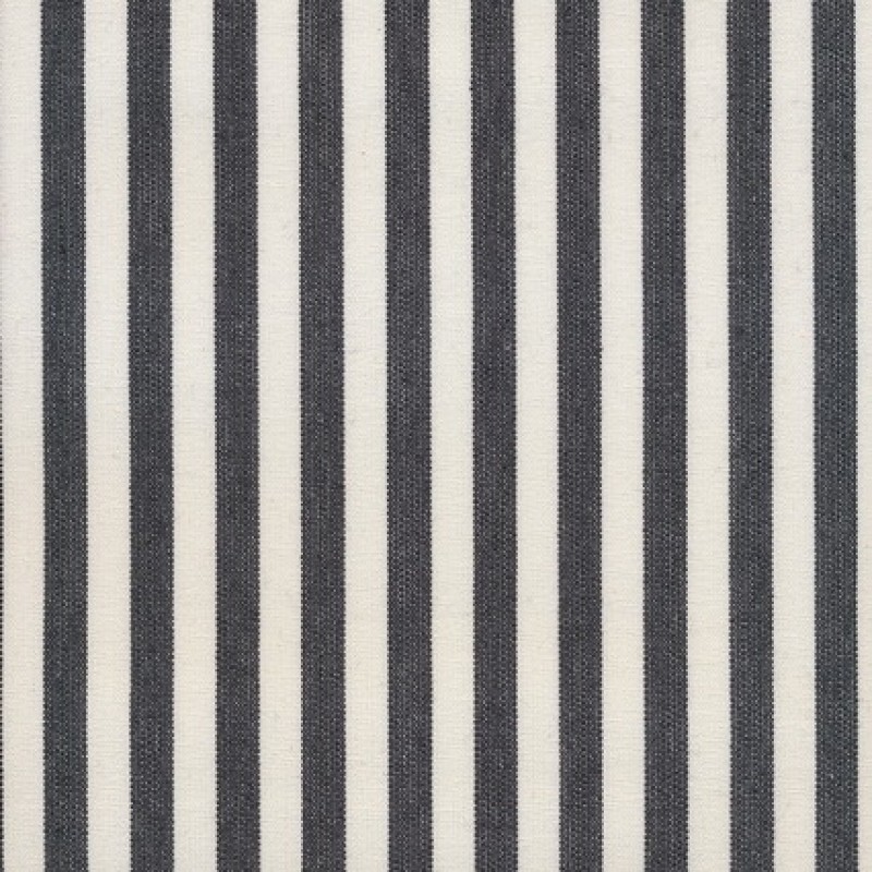 Liggestole stof smal stribet sort/off-white
