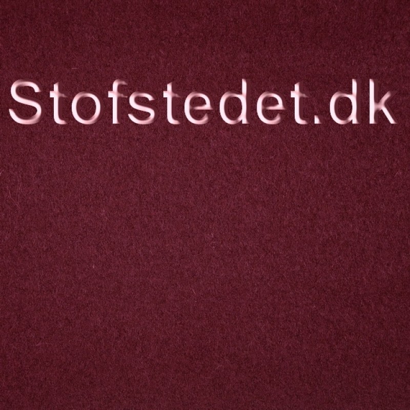 Filtet 100% uld i bordeaux