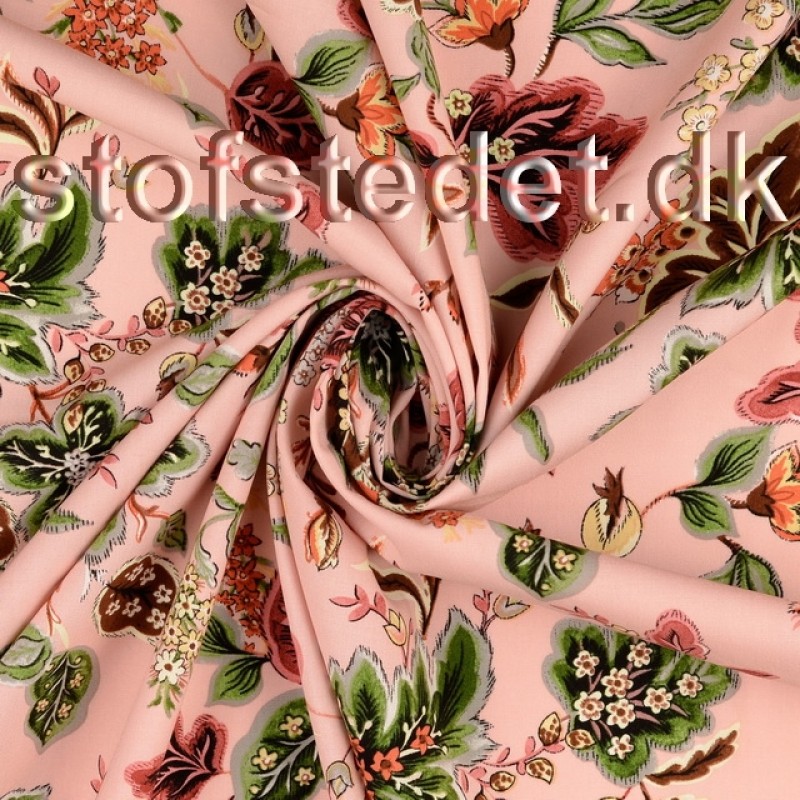 Viscosemedstrkmedblomstogbladilysrosa-024