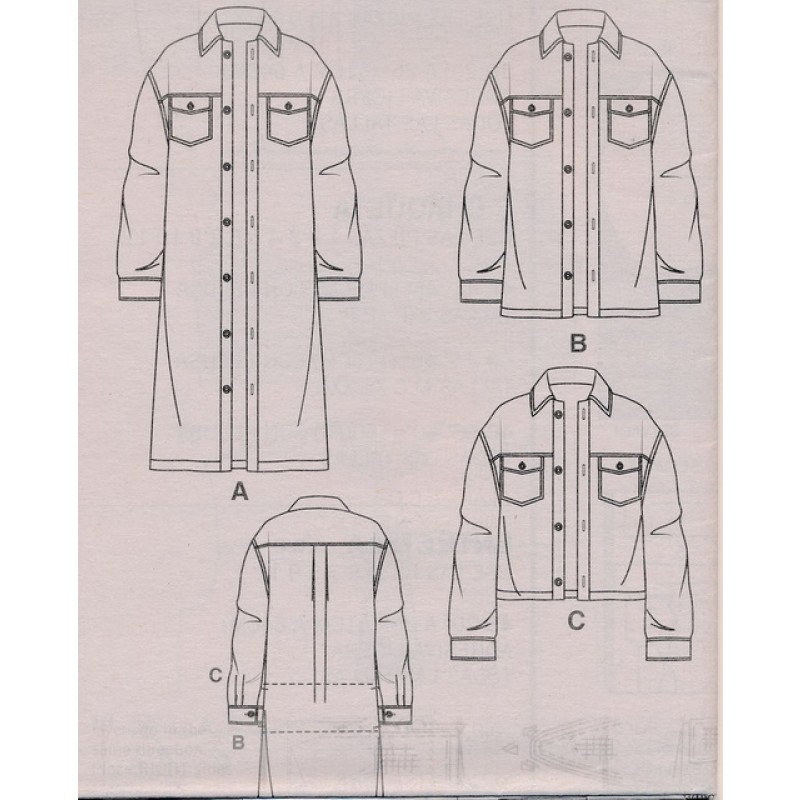 Simplicity9388UnisexSkjorteJakke-015