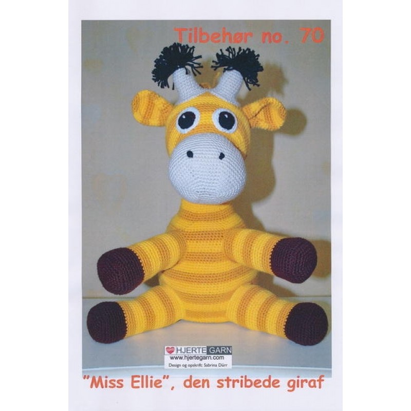 Tilbehør no. 70 Miss Ellie, den stribede giraf