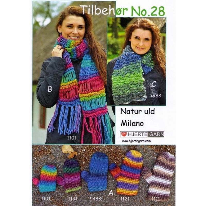 Tilbehør no. 28 halstørklæde/vanter
