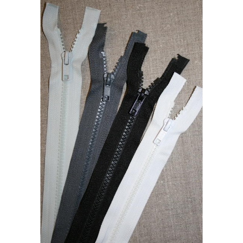 45-60 cm delbar plast lynlås