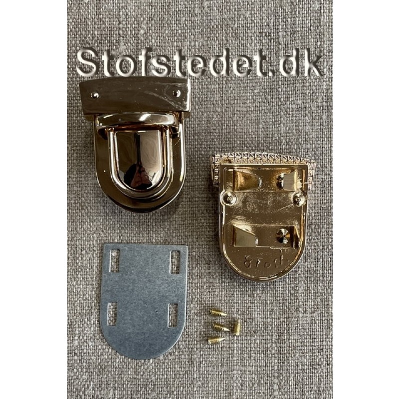 Taskelås i guld 33x42 mm