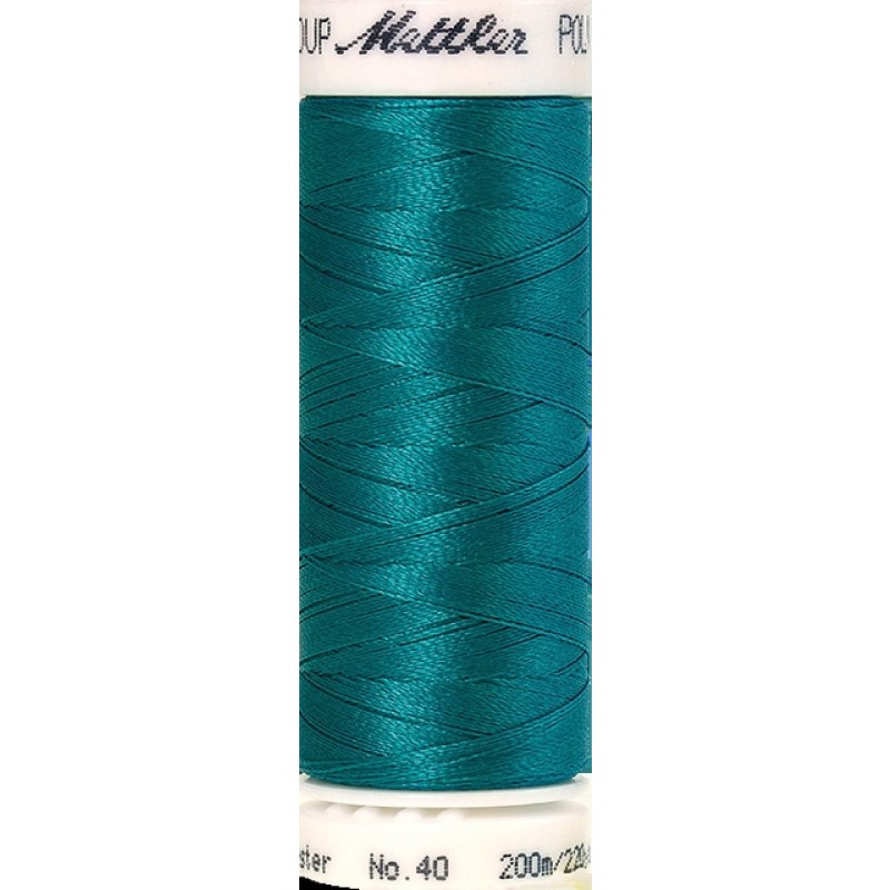Broderitråd Mettler Poly Sheen blank Petrol/Irgrøn