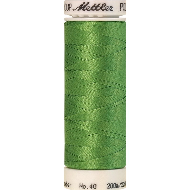 Broderitråd Mettler Poly Sheen blank i Lime