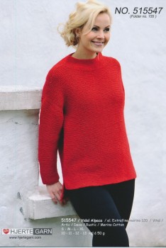 515547 Retstrikket sweater