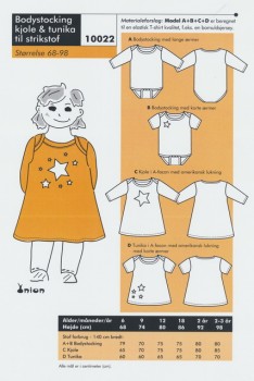 Onion 10022 -Bodystocking, kjole og tunika til strikstof