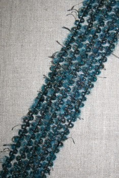 Elastisk bånd petrol-guld