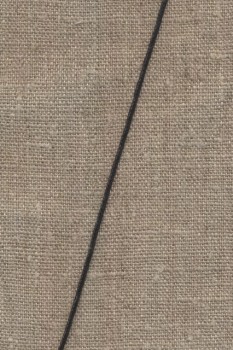 Vokset bomuldssnor 1.5 mm. sort.