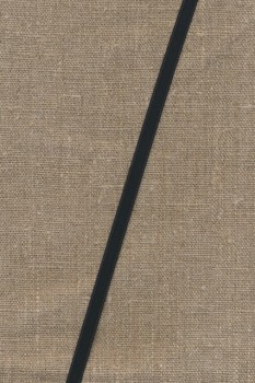 Satinbånd sort 6 mm.