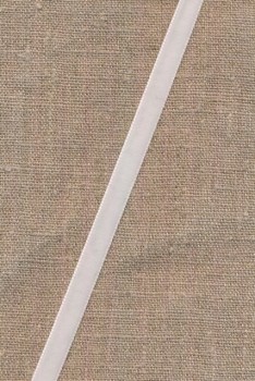 Velourbånd hvid 9 mm.